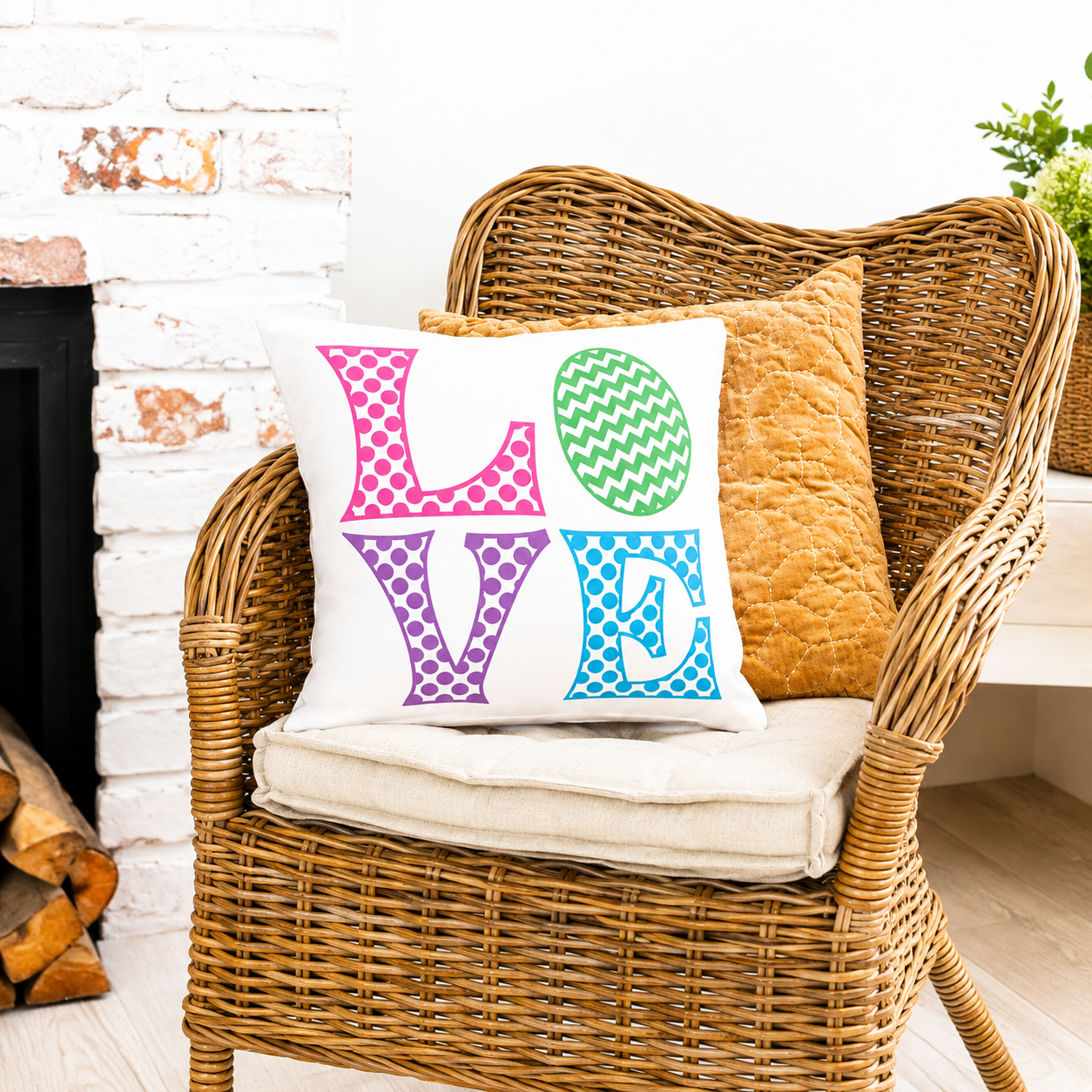 love throw pillow