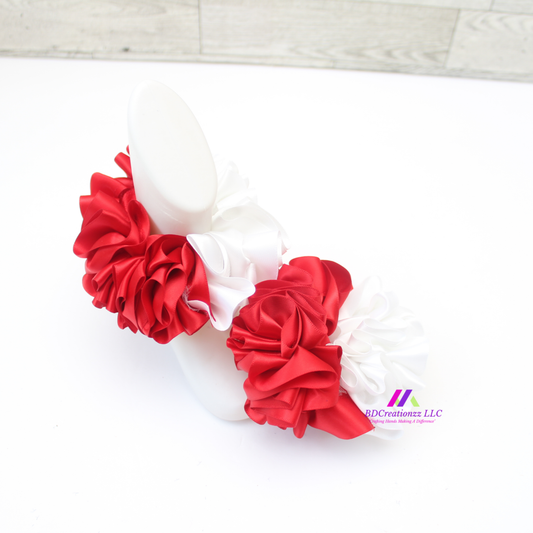 Red and White Ruffle Socks ~ Add a Touch of Elegance to Your Outfit