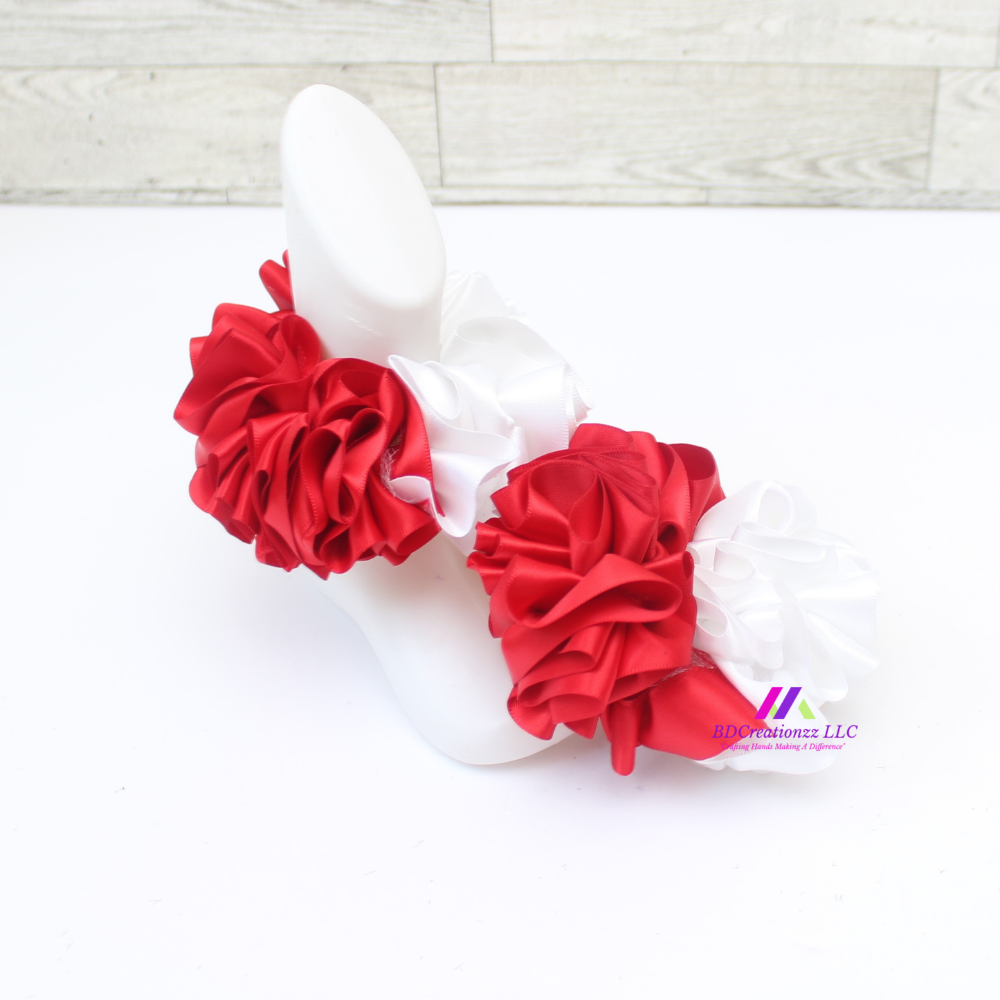 Red and White Ruffle Socks ~ Add a Touch of Elegance to Your Outfit