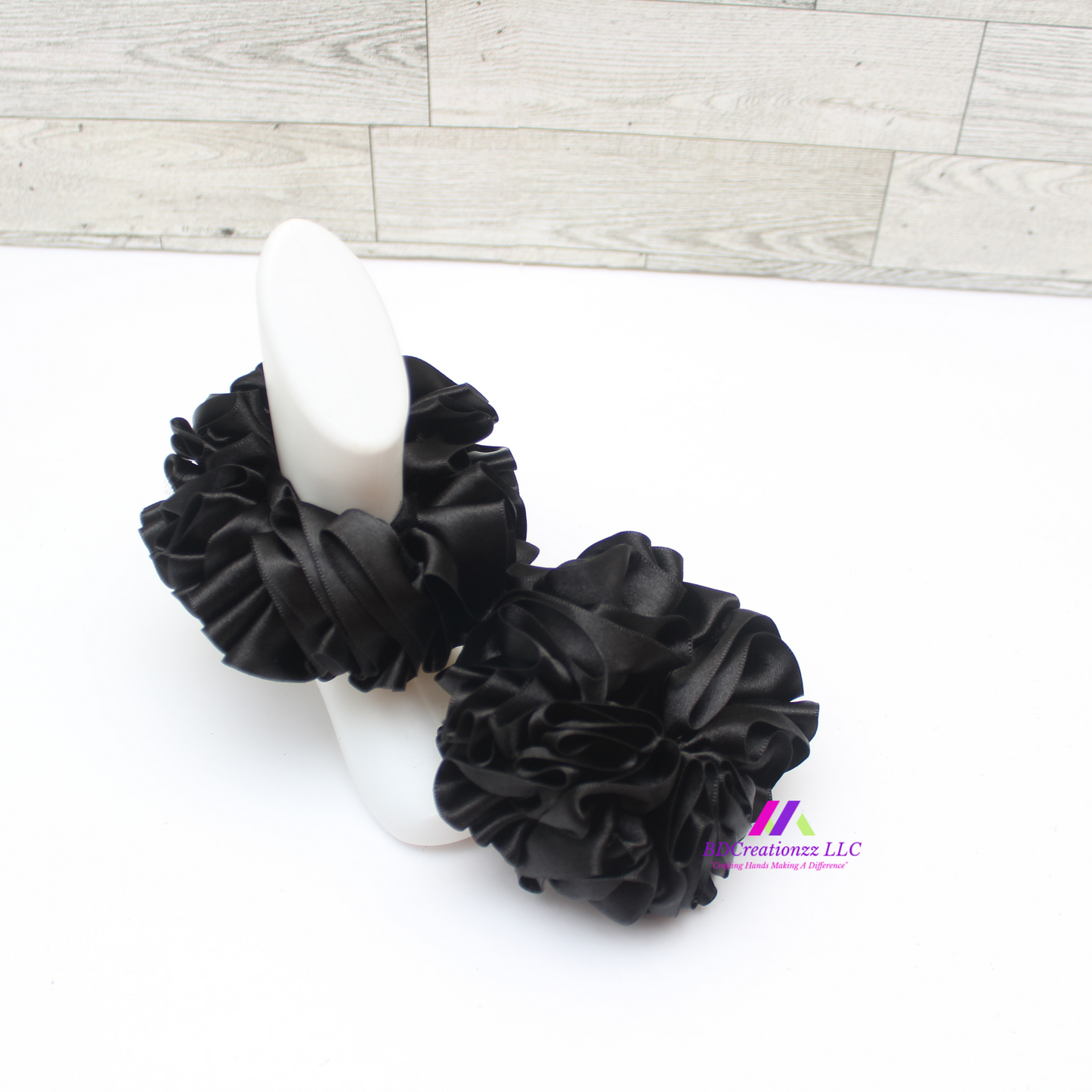 Black Detachable Boutique Ruffle Socks Handmade by BDCreationzz for Babies, Toddlers, Kids and Adults
