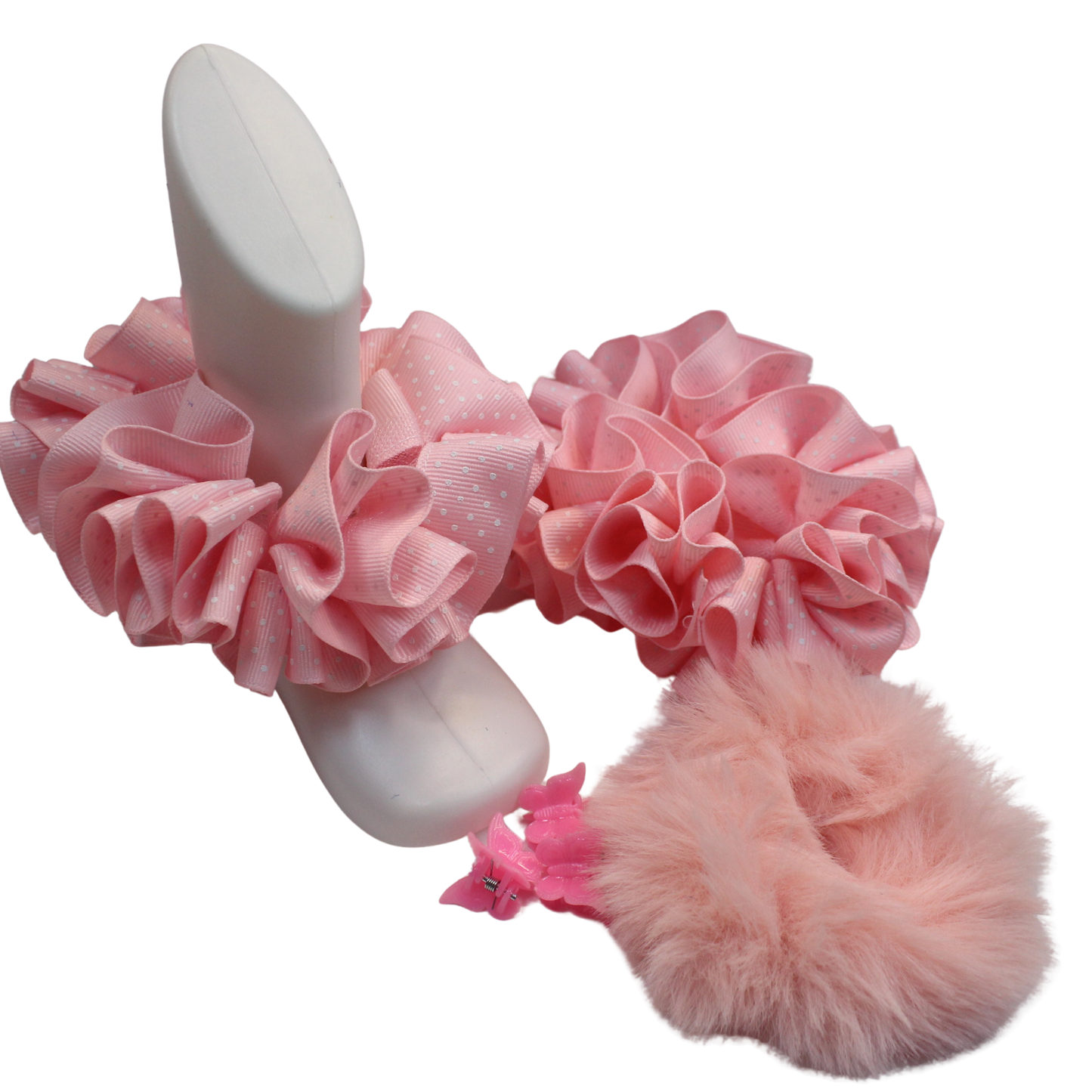 Cute girls fashion socks with hair clips