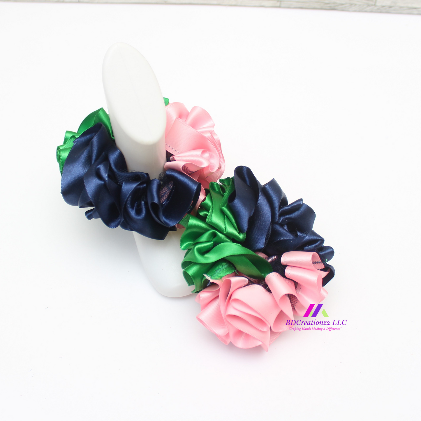 Navy Blue, Emerald Green and Light Pink Detachable Boutique Ruffle Socks Handmade by BDCreationzz for Babies, Toddlers, Kids and Adults