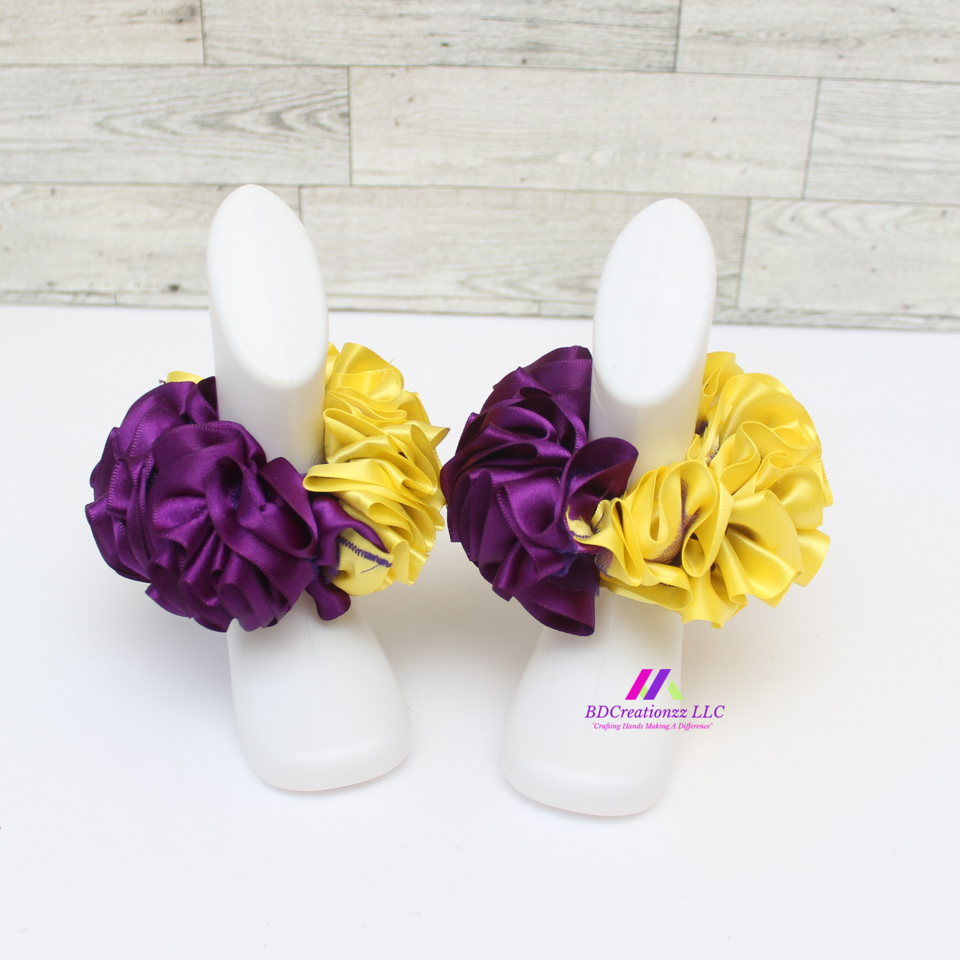 Handmade boutique ribbon socks for women and girls