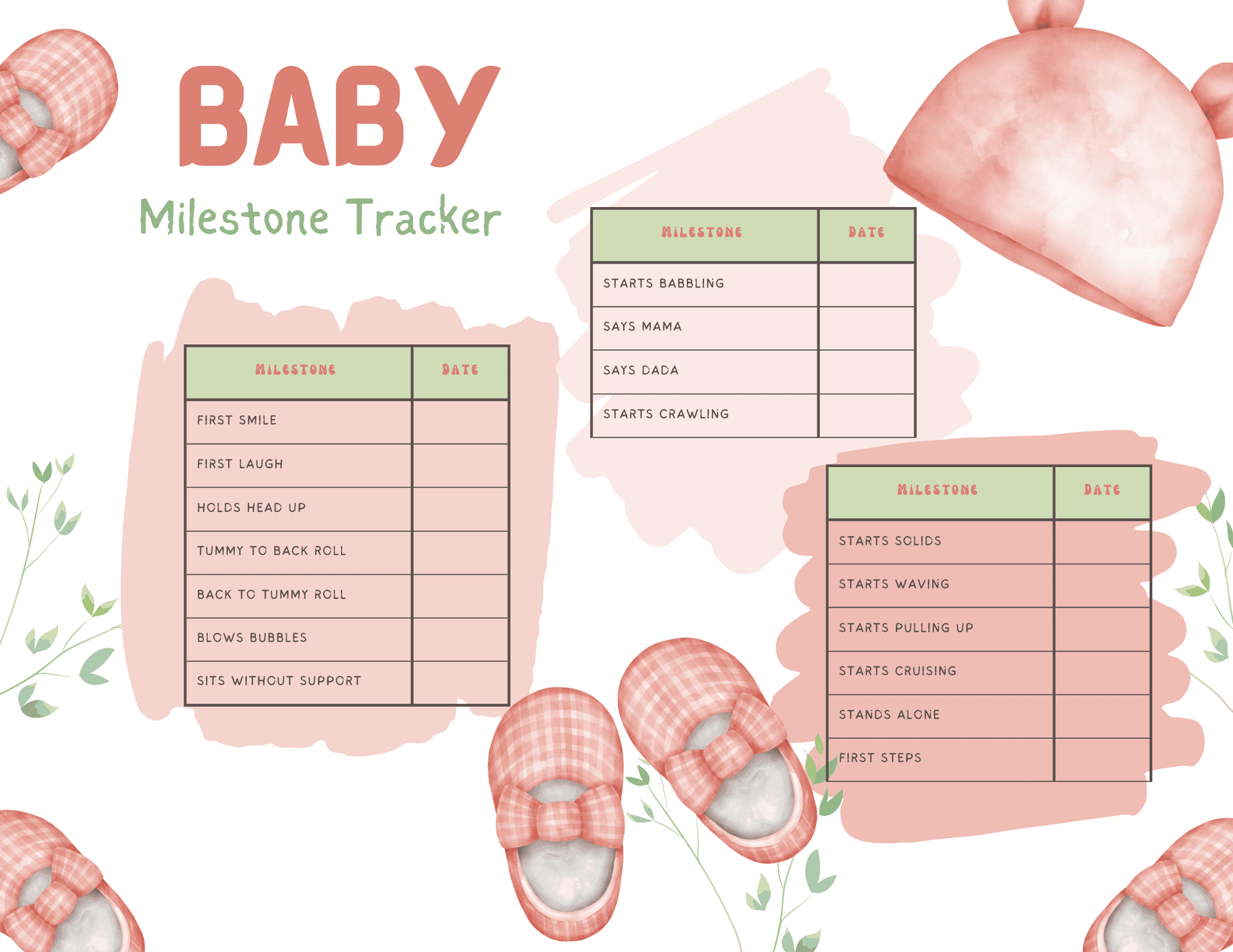 newborn keepsake printable