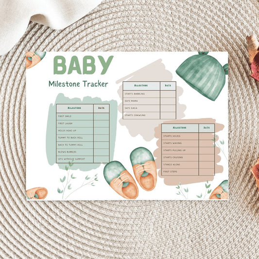 Capturing Milestones: Baby Boy Tracker Digital Download - Printable Keepsake - BDCreationzz-Baby & Toddler