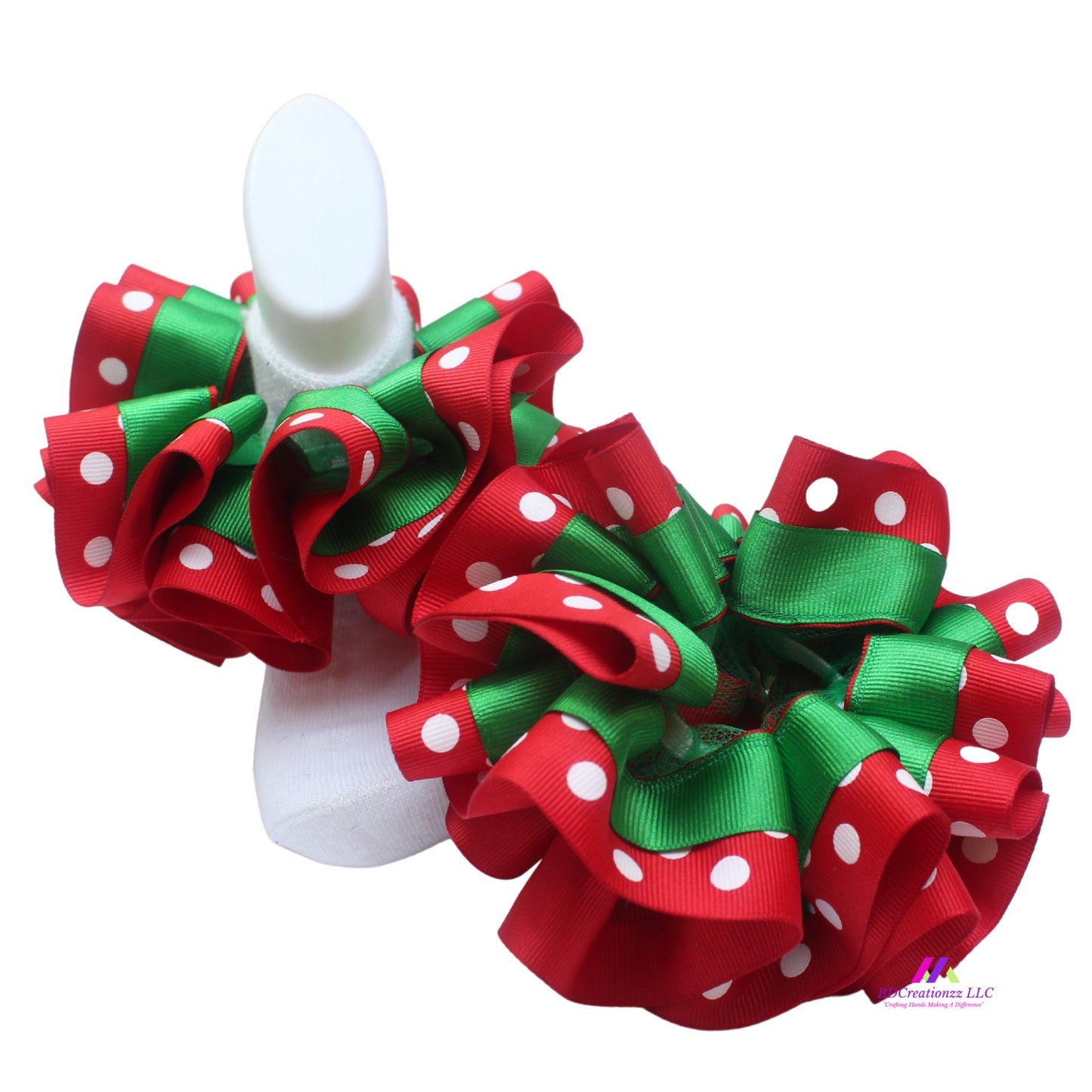 Red and Green Christmas Socks: Festive Footwear Fun - BDCreationzz-Baby & Toddler