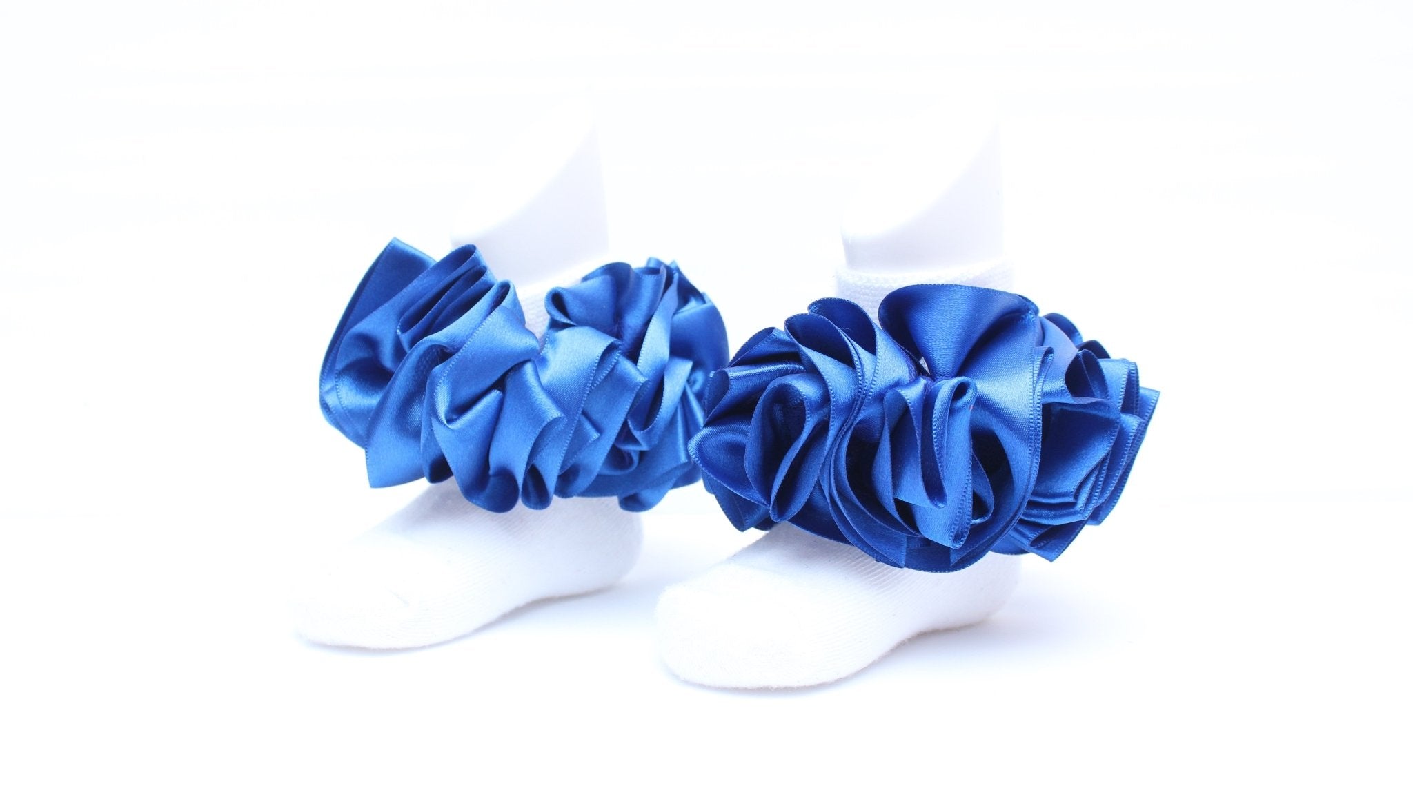 Blue Ruffle Socks